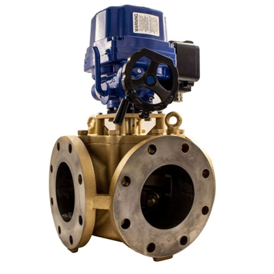 General Three Way AMOT Temperature Control Valve GG Series With Controller AMOT Control Valve